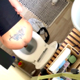 In this voyeuristic video clip, a camera records a woman shitting from an overhead, ceiling perspective with some poop action seen in the toilet bowl behind her ass. She stands up to wipe her butt. 720P vertical HD format. About 2.5 minutes.